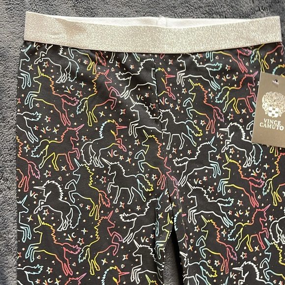 Vince Camuto Unicorn rainbow leggings with elastic sparkle waist New size 10 - Picture 3 of 5